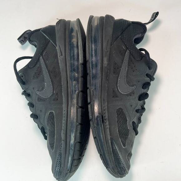 Nike Air Max Genome Sneakers Shoes Triple Black Big Kids Youth Boy Girl 5 - Picture 6 of 13